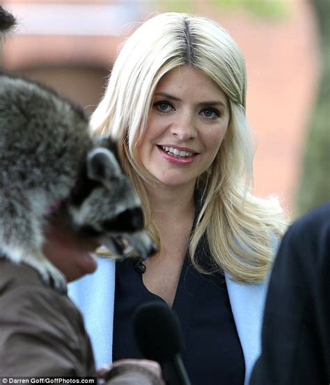 Holly Willoughby Gets Up Close And Personal With A Camel Daily Mail