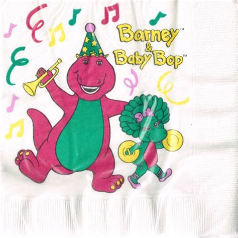 Barney And Baby Bop Vintage Lunch Napkins 16ct Barney Birthday Party