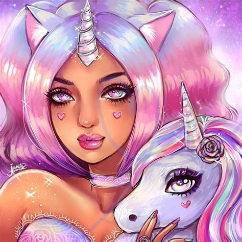 Love Your Unicorn 💖🦄 By Janitaartist Art Unicorn Art