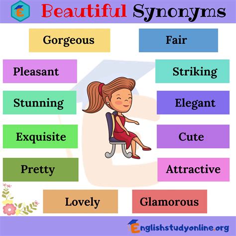 beautiful synonyms | Beautiful synonyms, Beautiful words in english
