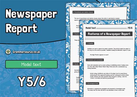 Example Of Newspaper Report Ks2 Newspaper Examples Ks2 Features Of A