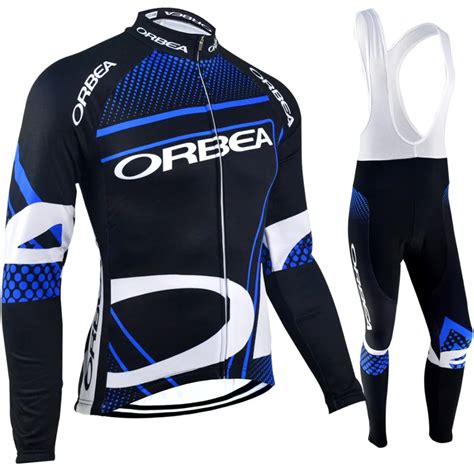 Winter Cycling Jersey Mens Bicycle Clothing Pro Team Autumn Gel Pad