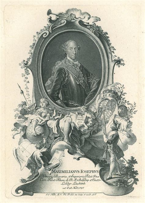 Maximilian Iii Joseph Kurfürst Von Bayern 1727 1777 Halbfigur