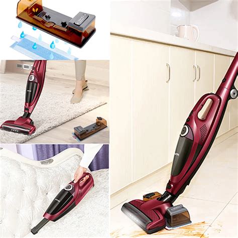 3 In 1 Wireless Mini Push Rod Vacuum Cleaner With Handheld Dust