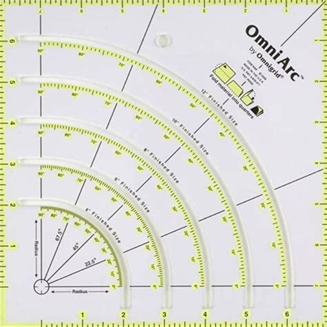 Omnigrip By Omnigrid Omniarc Circle Cutter The Non Slip Ruler