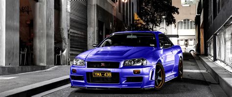 Break one of these, win a free ban. 2560x1080 Nissan Skyline Gtr R34 4k 2560x1080 Resolution HD 4k Wallpapers, Images, Backgrounds ...