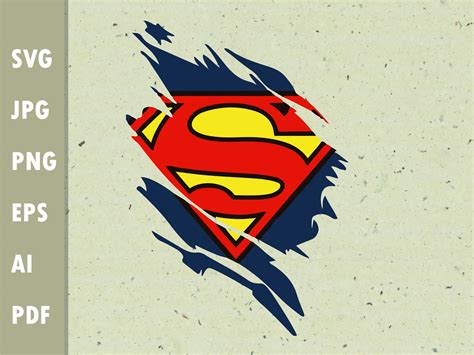 Superman Logo Svg Superman Logo Clipart Superhero Layered Etsy Images