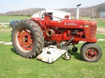 Used Farm Tractors For Sale Farmall H With Woods Belly Mow TractorShed Com