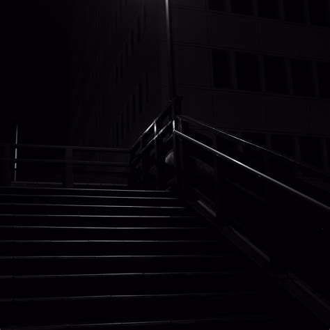 Download Wallpaper 2780x2780 Stairs Dark Lantern Night Light Ipad