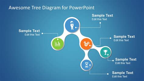 Awesome Tree Diagram Template For Powerpoint Slidemodel