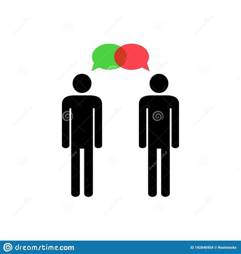 Think Differently. Constructive Dialog Stock Vector - Illustration of ...