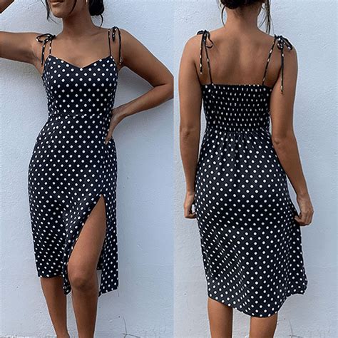 Black And White Polka Dot Dress Cjdropshipping