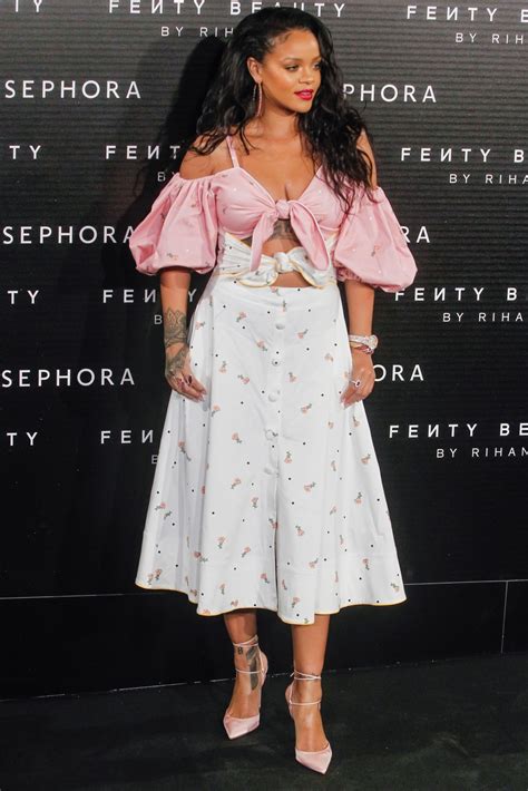 Rihanna At Fenty Beauty By Rihanna Launch In Madrid 09232017 Hawtcelebs