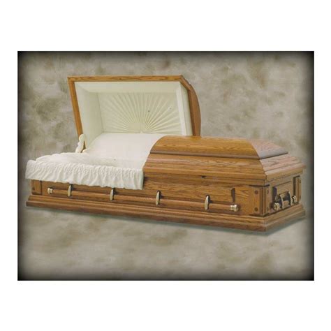 Solid Poplar Viewing Casket Forest City Crematory