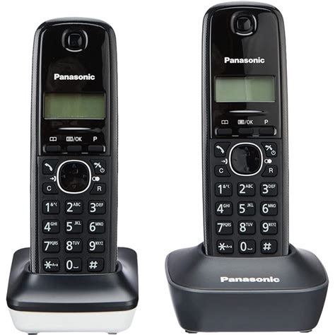 Telefono Inalambrico Dect Panasonic Kx Tg1612 Pack Duo Color Negro