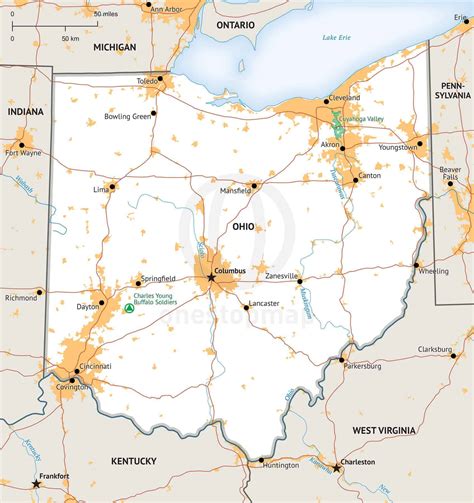 Map Of Akron Ohio Area
