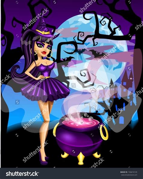 Sexy Witch Potion Stock Vector Royalty Free 150674135 Shutterstock
