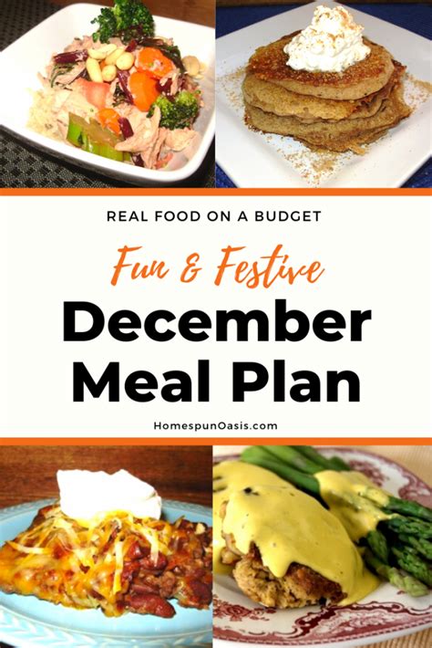 Fun And Festive December Meal Ideas Homespun Oasis