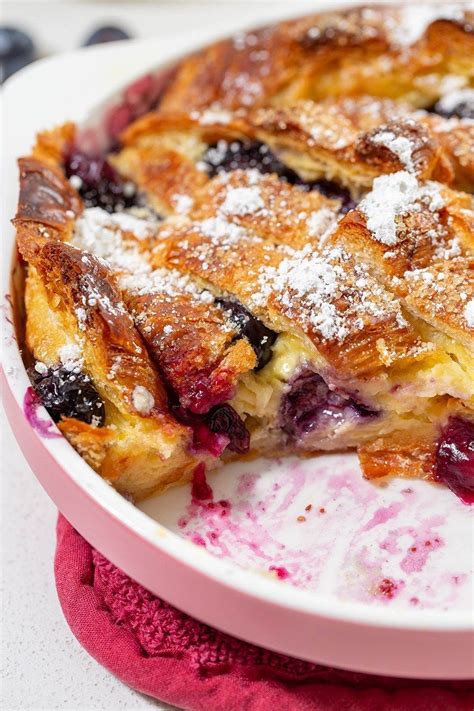 Layer the rest of the croissants on top. Blueberry Croissant Bread Pudding | The Missing Lokness ...