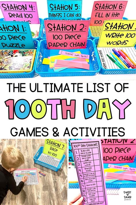 The Ultimate List Of 100th Day Of School Activities And Games 100th
