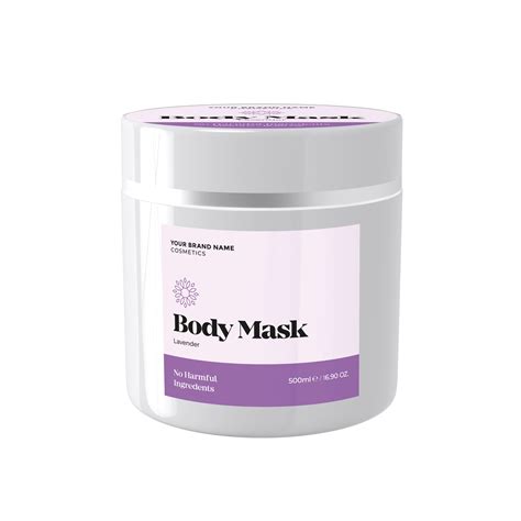 Body Mask Lavender 500ml Private Label Natural Skin Care Hair Care