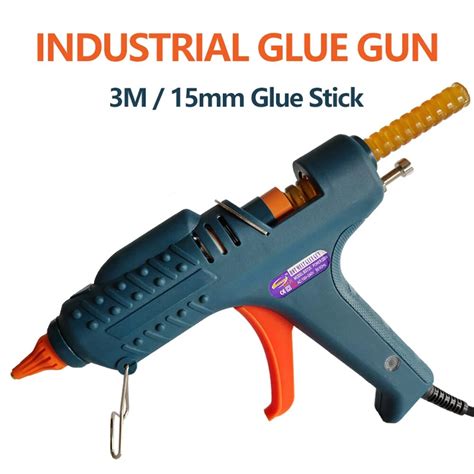 15mm Hot Melt Glue Gun 200w 300w 3m Industrial Hot Glue Gun