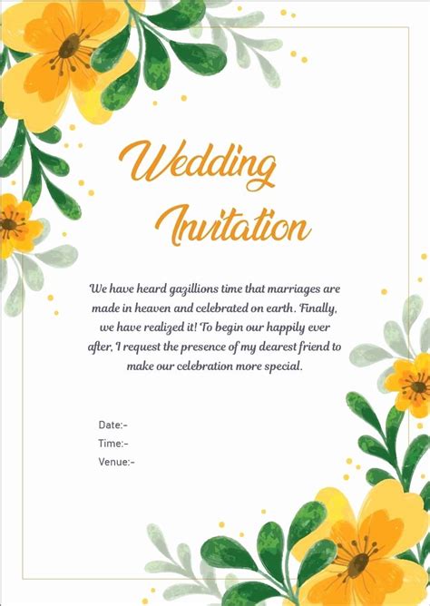 Wedding Invitations Wording For Friends Invitation Card