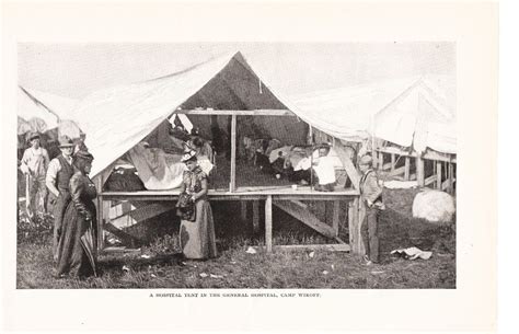Hospital Tent In The General Hospital Camp Wikoff Spanish American War
