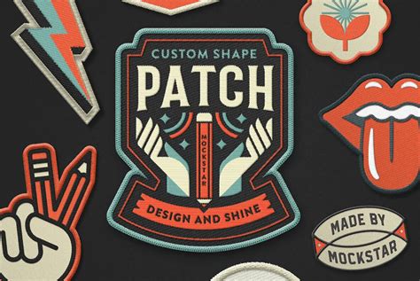 Custom Embroidery Patch Mockup Graphics Youworkforthem