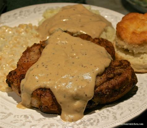 Southern Fried Pork Chops With Country Gravy Wildflours Cottage Kitchen