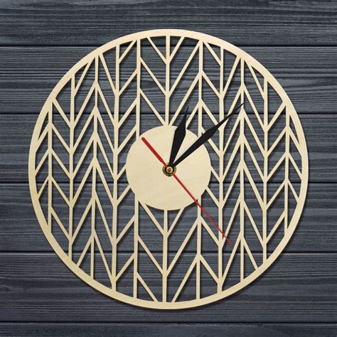 Laser Cut Wooden Wall Clock Rustic Quiet Sweep Quartz Wood Watch Ebay