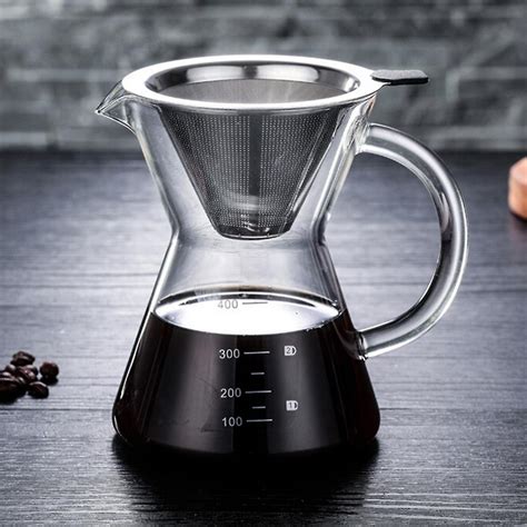 Home Pour Over Coffee Brewer Hand Drip Coffee Maker Pot 400ml Fruugo Dk