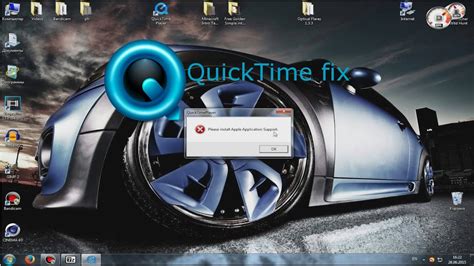 quicktime fix apple application support error youtube