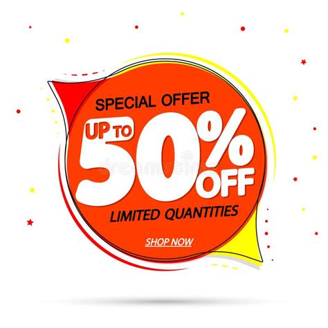 Sale 50 Off Banner Design Template Discount Tag Special Offer Big