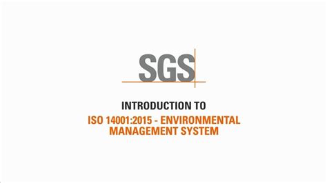 Introduction To Iso 140012015 Elearning Course Youtube