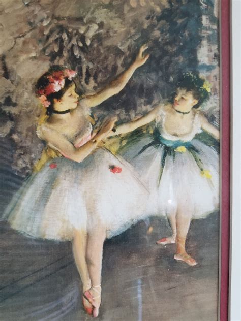 Art Print Of Two Dancers On A Stage Edgar Degas Etsy