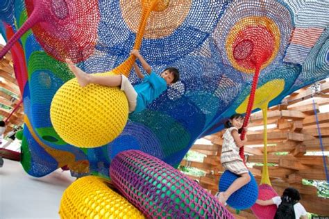 Toshiko Horiuchi Macadam On Her Crocheted Playgrounds Photos Huffpost