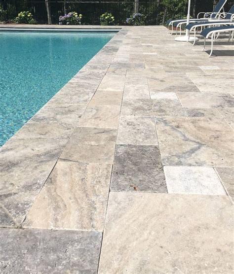 A travertine patio can stand the test of time. Travertine Pavers for Pools, Patios Stone Paver ...