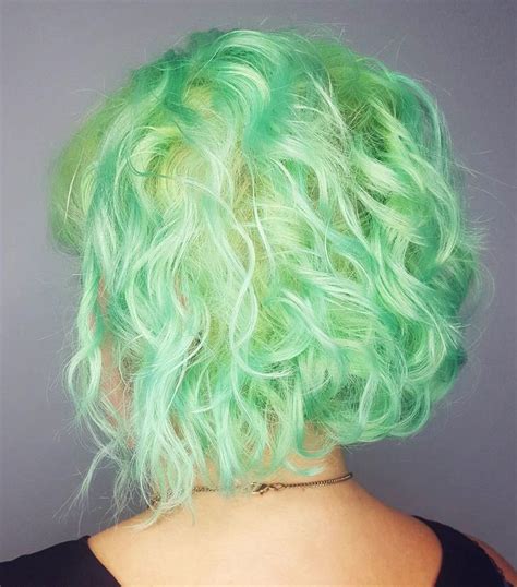 32 cute dyed haircuts to try right now hair inspiration color green hair colors short green hair
