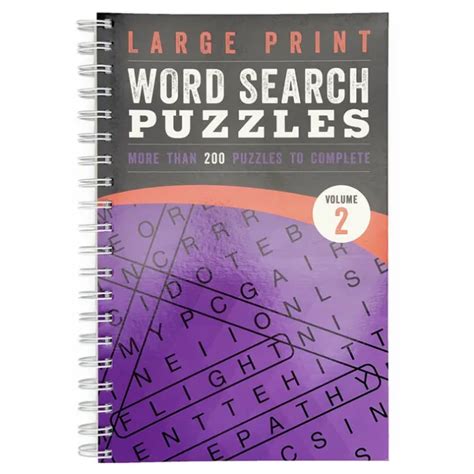 Large Print Word Search Puzzles Volume 2 988 Picclick