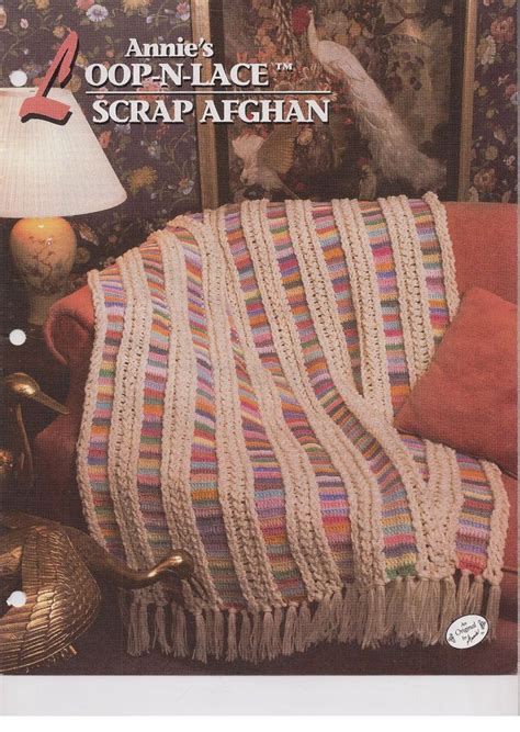 Loop N Lace Scrap Afghan Crochet Afghan Pattern Annies Attic Quilt