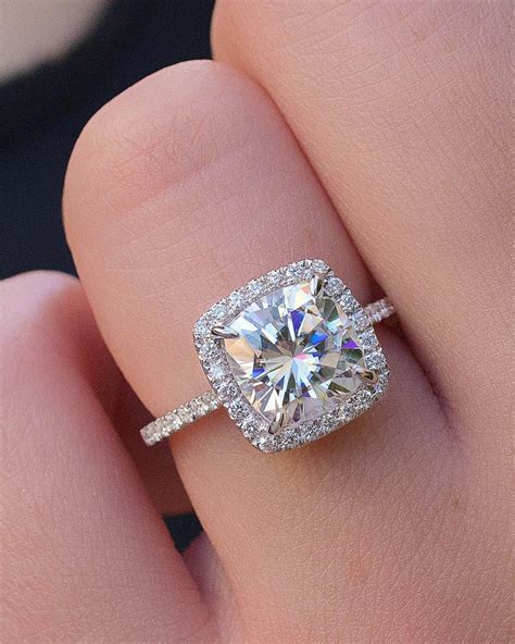 Accent Diamonds Surround Your Center Stone For Protection And Added
