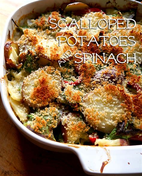 This bubbling casserole of creamy sliced potatoes and gooey cheese makes for a rich and satisfying addition to any meal. Lactose-Free Recipe: Scalloped Potatoes & Spinach #LACTAID