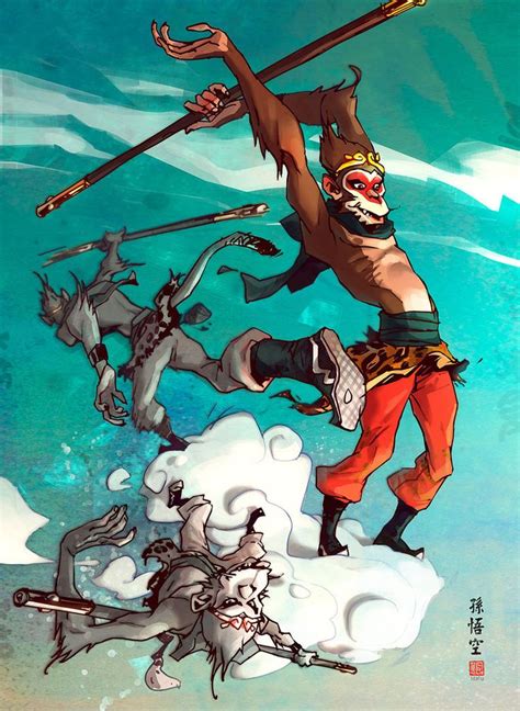 Monkey King Cloudboarding By Barontieri Monkey King Handsome