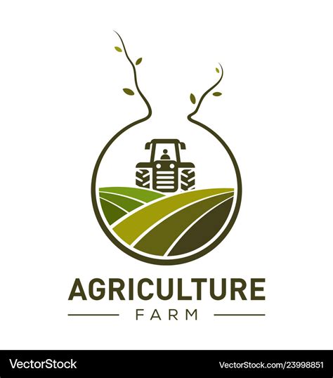 Agriculture Company Logo Design Template Vector Image