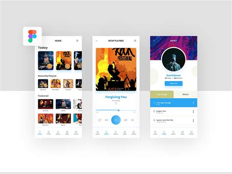 Music App Concept Design Figma Freebie Uplabs
