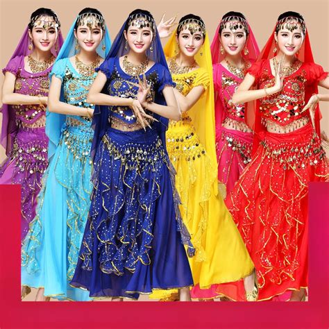 Indian Dance Performance Costume Suit Adult Female Xinjiang Dance Folk Dance Costume Sexy Belly