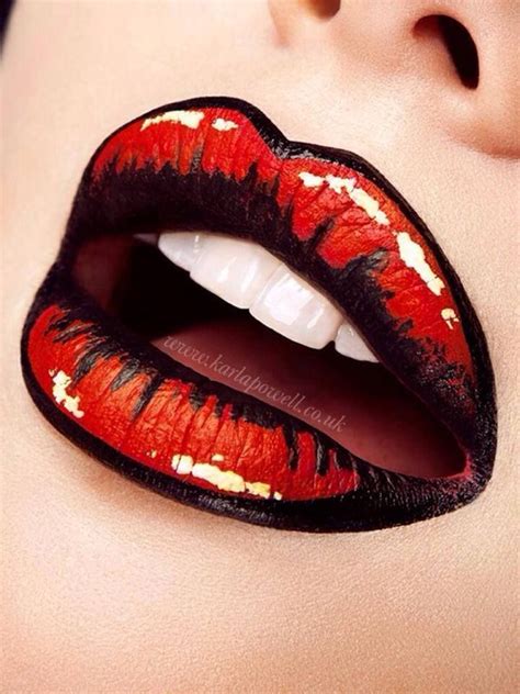 16 Creative Lip Makeup Arts Lips Are Considered The Most Eye Catching Thing In Our Faces They