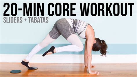 Minute Core Workout Sliders Tabatas Youtube