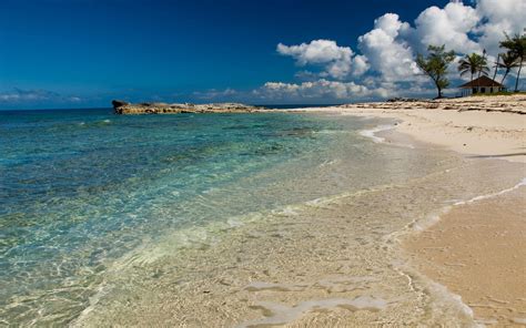 Landscape Nature White Sand Beach Caribbean Sea
